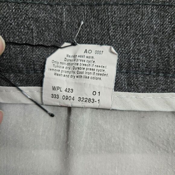 Levi's Action Slacks Men 38X32 (36X30) Gray Straight Leg Dress Pants Trousers - Picture 10 of 14